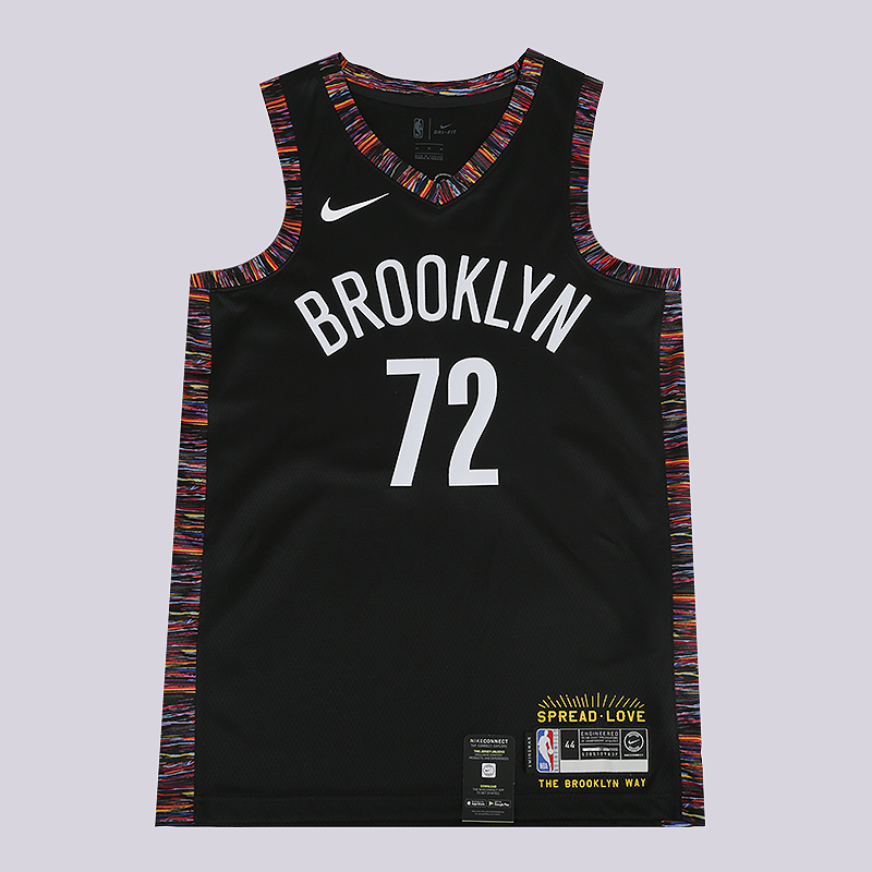 мужская черная майка Nike Brooklyn Nets City Edition 'Biggie' Swingman NBA Connected Jersey CD7062-010 - цена, описание, фото 1